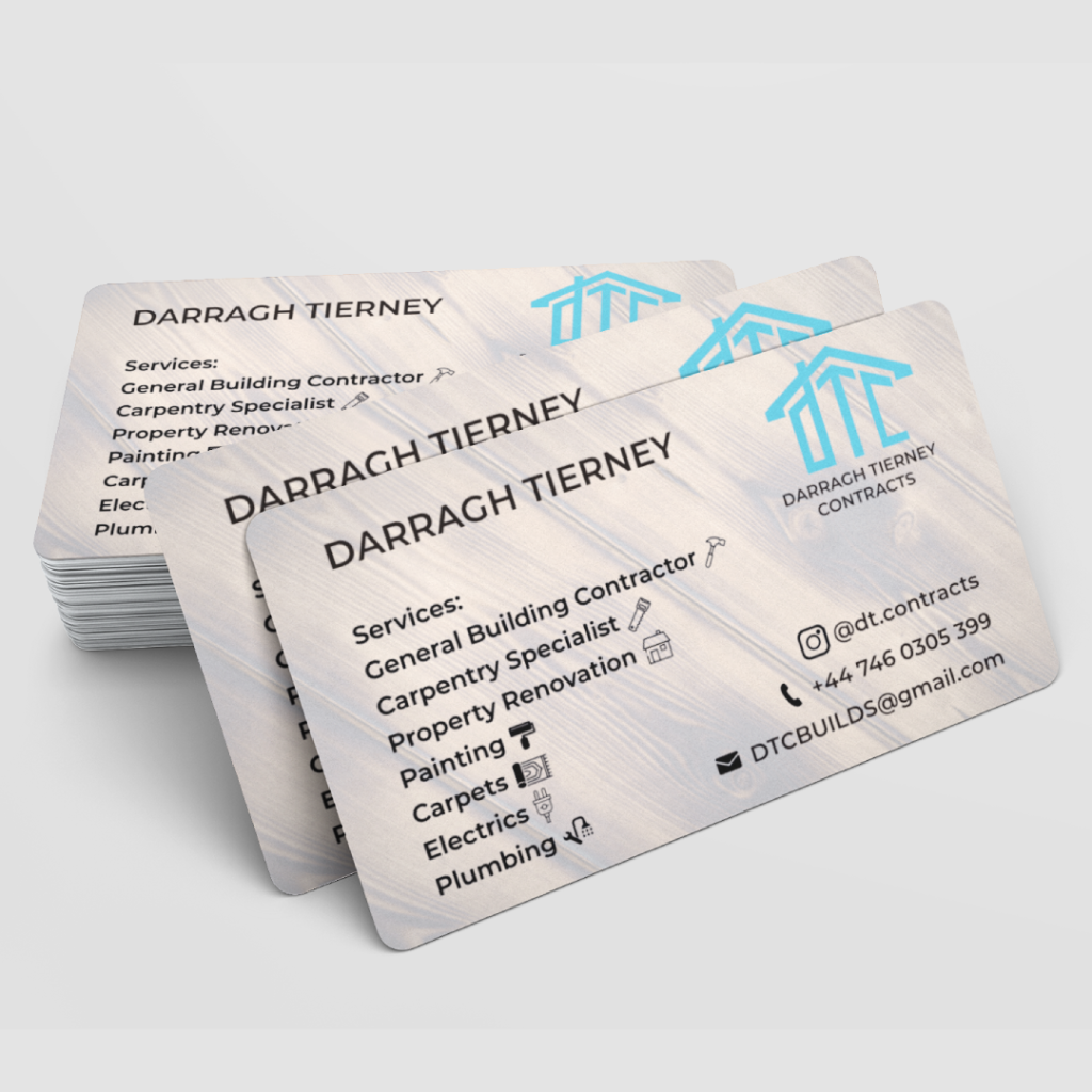 DT Contracts Business Card Mock Up Square