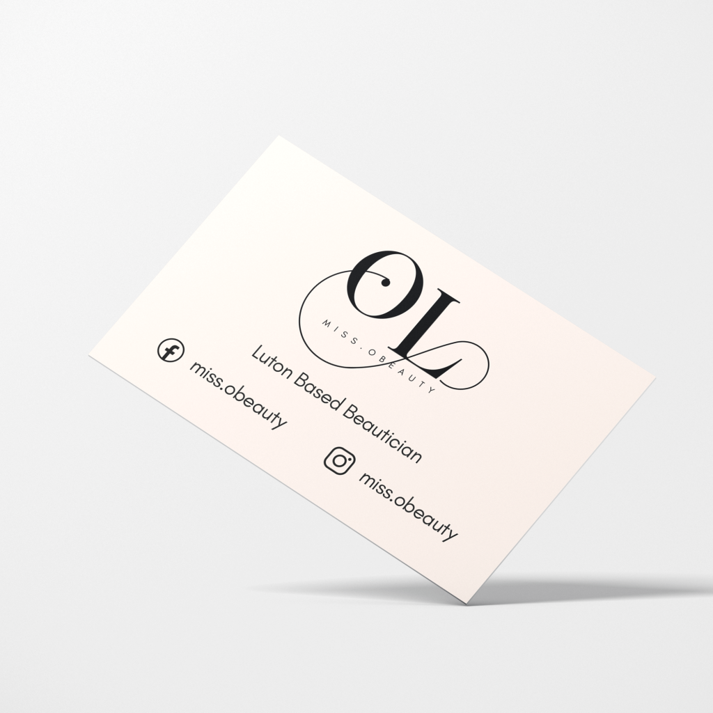 OL Beauty Card Mockup